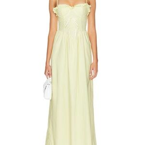 Cream yellow maxi dress
